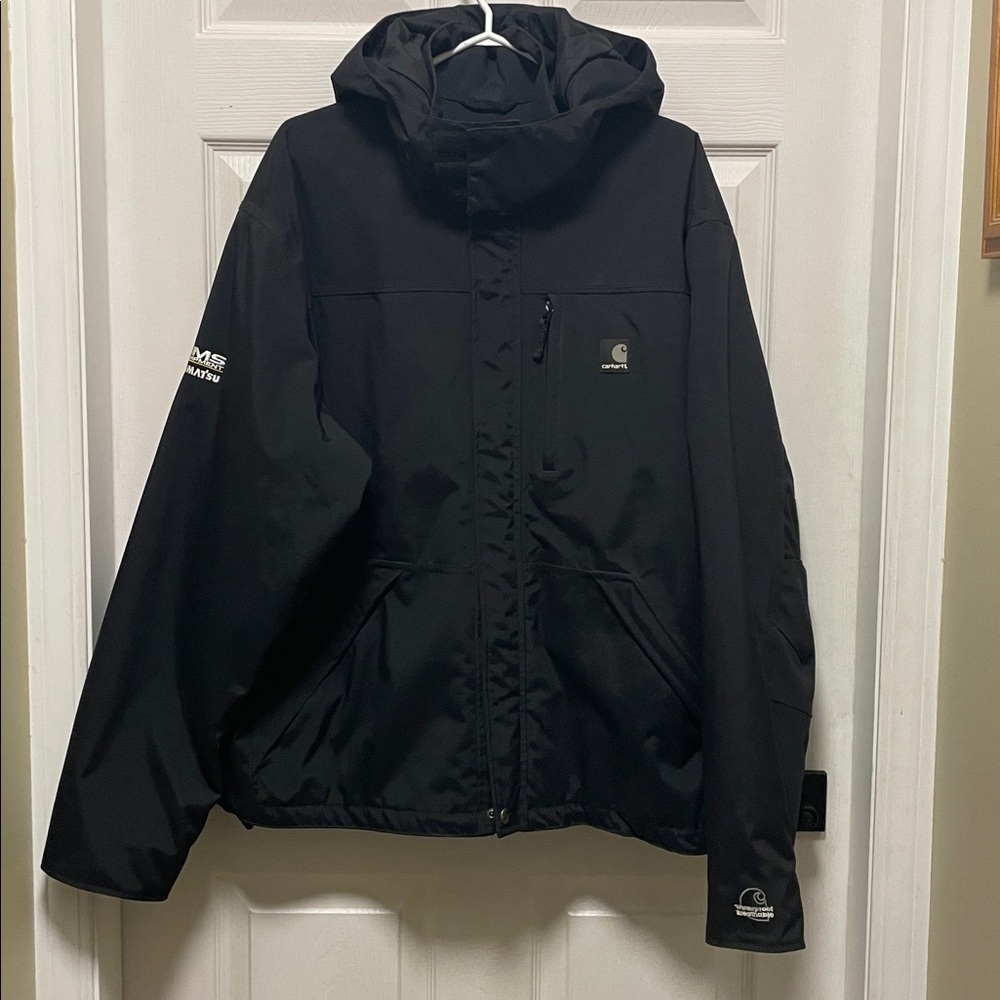 Carhartt | Black | Shoreline Jacket | Waterproof | Breathable | Hood | Size L - Picture 2 of 16